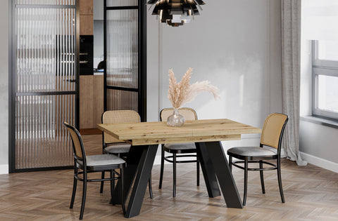 Ausziehbarer Esstisch "Como" 130-210cm (Eiche Artisan) von Endo-Möbel bei coso-home