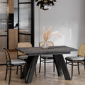 Ausziehbarer Esstisch "Como" 130-210cm (Beton Dunkel) von Endo-Möbel bei coso-home