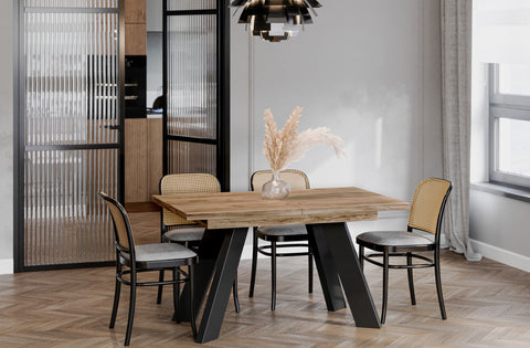 Ausziehbarer Esstisch "Como" 130-210cm (Eiche Craft Gold) von Endo-Möbel bei coso-home