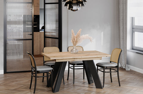 Ausziehbarer Esstisch "Como" 130-210cm (Eiche Evoke) von Endo-Möbel bei coso-home