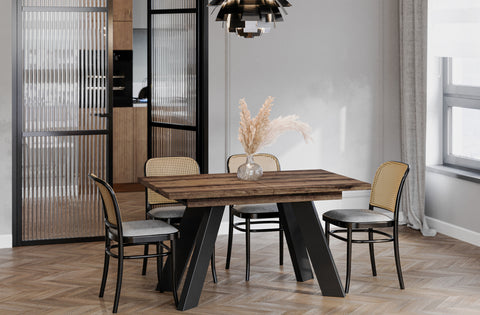 Ausziehbarer Esstisch "Como" 130-210cm (Eiche Monastery) von Endo-Möbel bei coso-home