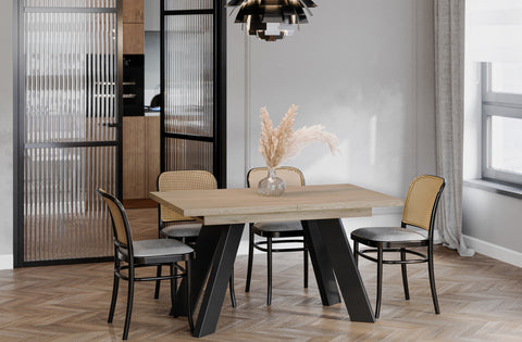 Ausziehbarer Esstisch "Como" 130-210cm (Eiche Cremona) von Endo-Möbel bei coso-home