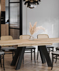 Ausziehbarer Esstisch "Como" 130-210cm (Eiche Evoke) von Endo-Möbel bei coso-home