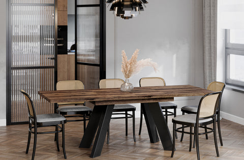 Ausziehbarer Esstisch "Como" 130-210cm (Eiche Monastery) von Endo-Möbel bei coso-home