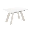 Ausziehbarer Esstisch "Como Kaschmir" 130-210cm (Weiß Hochglanz) von Endo-Möbel bei coso-home
