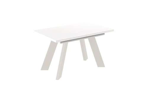 Ausziehbarer Esstisch "Como Kaschmir" 130-210cm (Weiß Hochglanz) von Endo-Möbel bei coso-home