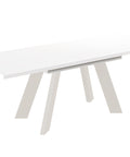 Ausziehbarer Esstisch "Como Kaschmir" 130-210cm (Weiß Hochglanz) von Endo-Möbel bei coso-home