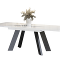 Ausziehbarer Esstisch "Como" 130-210cm (Weiß Hochglanz) von Endo-Möbel bei coso-home