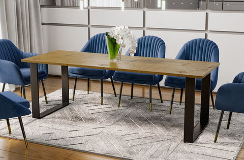 Ausziehbarer Esstisch "Cora" 130-210cm (Eiche Artisan) von Endo-Möbel bei coso-home