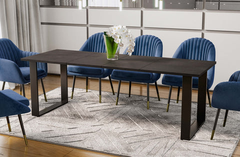 Ausziehbarer Esstisch "Cora" 130-210cm (Beton Dunkel) von Endo-Möbel bei coso-home