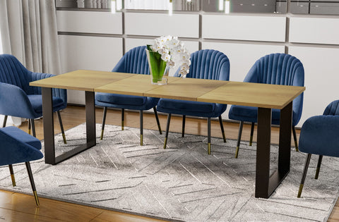 Ausziehbarer Esstisch "Cora" 130-210cm (Eiche Natur) von Endo-Möbel bei coso-home