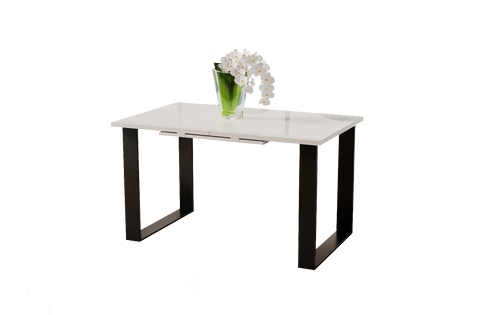 Ausziehbarer Esstisch "Cora" 130-210cm (Weiß Hochglanz) von Endo-Möbel bei coso-home