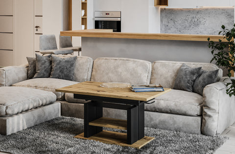 Couchtisch "Dior" 110-170cm (Eiche Artisan) von Endo-Möbel bei coso-home