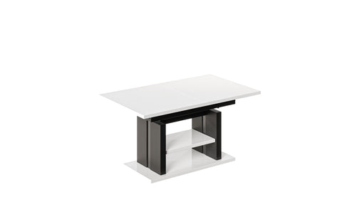 Couchtisch "Dior" 110-170cm (Weiß Hochglanz) von Endo-Möbel bei coso-home