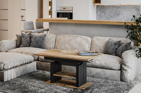 Couchtisch "Dior" 110-170cm (Eiche Wotan) von Endo-Möbel bei coso-home