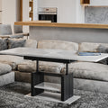 Couchtisch "Dior" 110-170cm (Weiß Hochglanz) von Endo-Möbel bei coso-home