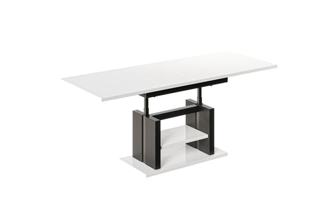 Couchtisch "Dior" 110-170cm (Weiß Hochglanz) von Endo-Möbel bei coso-home