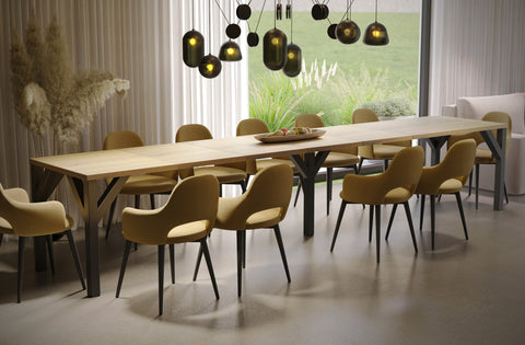 Ausziehbarer Esstisch "Dunaj" 130-350cm (Eiche Natur) von Endo-Möbel bei coso-home