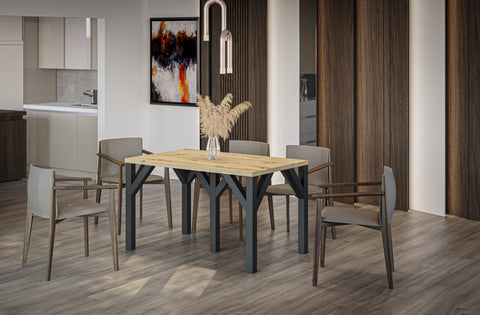 Ausziehbarer Esstisch "Dunaj" 130-240cm (Eiche Artisan) von Endo-Möbel bei coso-home