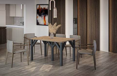 Ausziehbarer Esstisch "Dunaj" 130-240cm (Eiche Craft Gold) von Endo-Möbel bei coso-home