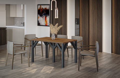 Ausziehbarer Esstisch "Dunaj" 130-350cm (Eiche Stirling) von Endo-Möbel bei coso-home