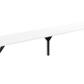 Ausziehbarer Esstisch "Dunaj" 130-405cm (Weiß Hochglanz) von Endo-Möbel bei coso-home