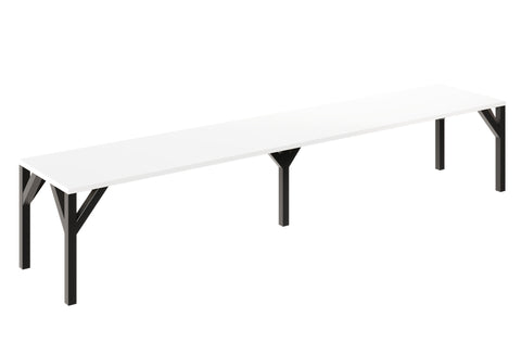 Ausziehbarer Esstisch "Dunaj" 130-405cm (Weiß Hochglanz) von Endo-Möbel bei coso-home