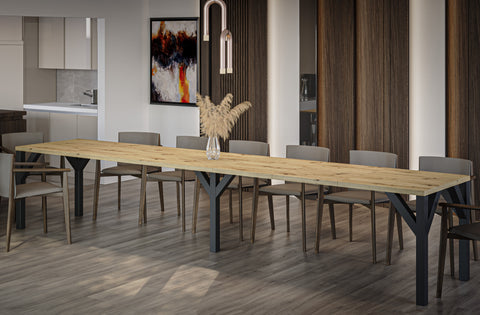 Ausziehbarer Esstisch "Dunaj" 130-350cm (Eiche Artisan) von Endo-Möbel bei coso-home