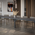Ausziehbarer Esstisch "Dunaj" 130-295cm (Beton Dunkel) von Endo-Möbel bei coso-home