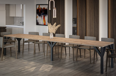 Ausziehbarer Esstisch "Dunaj" 130-350cm (Eiche Craft Gold) von Endo-Möbel bei coso-home