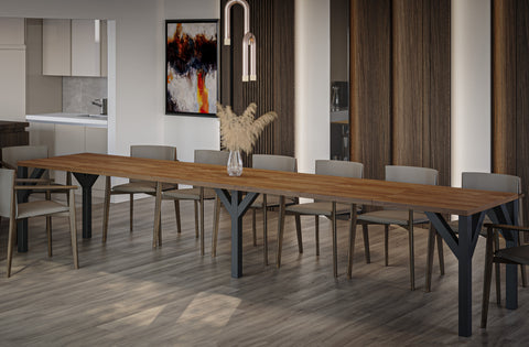 Ausziehbarer Esstisch "Dunaj" 130-350cm (Eiche Stirling) von Endo-Möbel bei coso-home