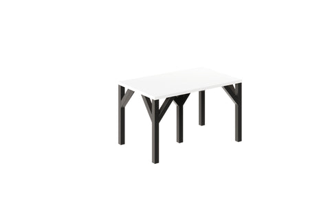 Ausziehbarer Esstisch "Dunaj" 130-405cm (Weiß Hochglanz) von Endo-Möbel bei coso-home