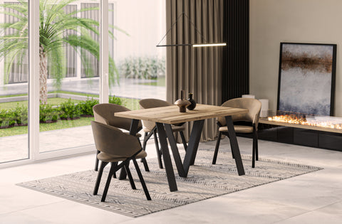 Esstisch Lungo in Basis Länge im modernen Wohnraum