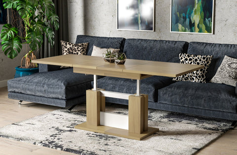 Couchtisch "Fabel" 110-170cm (Eiche Natur) von Endo-Möbel bei coso-home