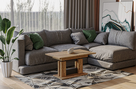 Couchtisch "Fabel" 110-170cm (Eiche Craft Gold) von Endo-Möbel bei coso-home