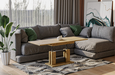 Couchtisch "Fabel" 110-170cm (Eiche Artisan) von Endo-Möbel bei coso-home