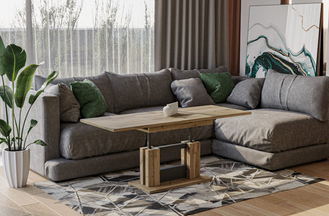 Couchtisch "Fabel" 110-170cm (Eiche Wotan) von Endo-Möbel bei coso-home
