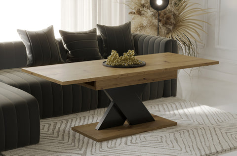 Couchtisch "Ilo" 110-140cm (Eiche Artisan) von Endo-Möbel bei coso-home