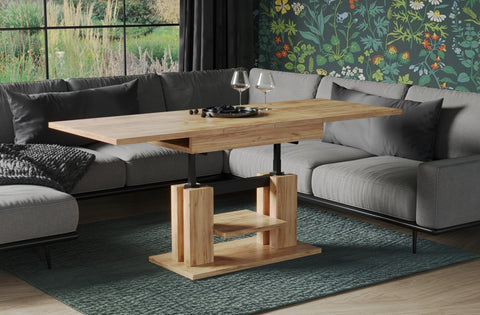 Couchtisch "Iso" 110-170cm (Eiche Craft Gold) von Endo-Möbel bei coso-home