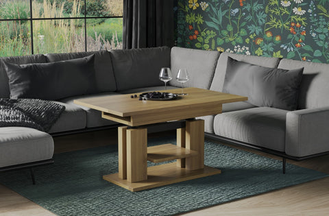 Couchtisch "Iso" 110-170cm (Eiche Natur) von Endo-Möbel bei coso-home