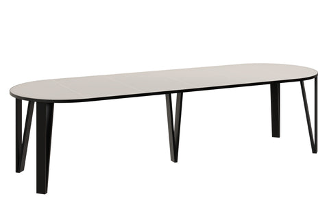 Ausziehbarer runder Esstisch "Jasmin" 100-312cm (Kaschmir Beige) von Endo-Möbel bei coso-home