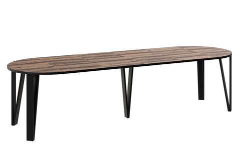 Ausziehbarer runder Esstisch "Jasmin" 100-312cm (Eiche Monastery) von Endo-Möbel bei coso-home