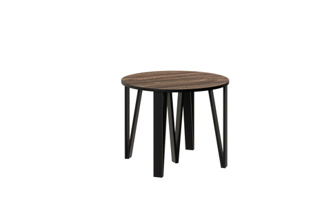 Ausziehbarer runder Esstisch "Jasmin" 100-312cm (Eiche Stirling) von Endo-Möbel bei coso-home