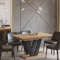 Ausziehbarer Esstisch "Lara" 130-210cm (Eiche Craft Gold) von Endo-Möbel bei coso-home