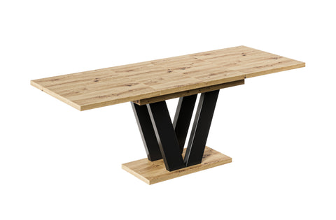 Ausziehbarer Esstisch "Lara" 130-210cm (Eiche Artisan) von Endo-Möbel bei coso-home