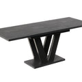 Ausziehbarer Esstisch "Lara" 130-210cm (Beton Dunkel) von Endo-Möbel bei coso-home