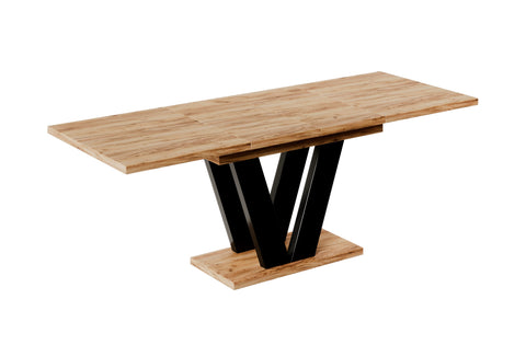 Ausziehbarer Esstisch "Lara" 130-210cm (Eiche Craft Gold) von Endo-Möbel bei coso-home