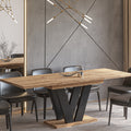 Ausziehbarer Esstisch "Lara" 130-210cm (Eiche Craft Gold) von Endo-Möbel bei coso-home