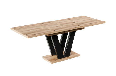 Ausziehbarer Esstisch "Lara" 130-210cm (Eiche Evoke) von Endo-Möbel bei coso-home