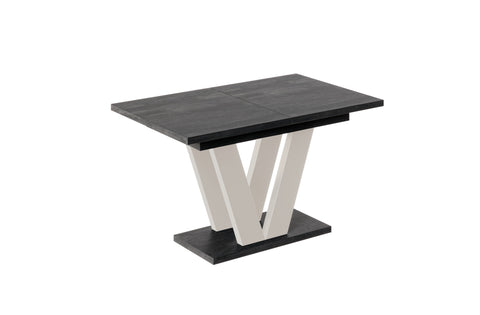 Ausziehbarer Esstisch "Lara Kaschmir" 130-210cm (Beton Dunkel) von Endo-Möbel bei coso-home